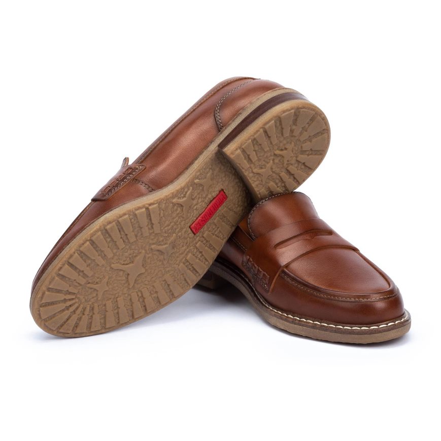 Women's Pikolinos ALDAYA Loafers Brown | NZ G1Q8A90